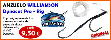 wiliamson, mustad, anzuelo, igfa, marlin, www.deportespineda.com