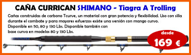 cañas, shimano, wiliamson, igfa, marlin, www.deportespineda.com