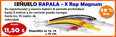 rapala, x rap, magnum