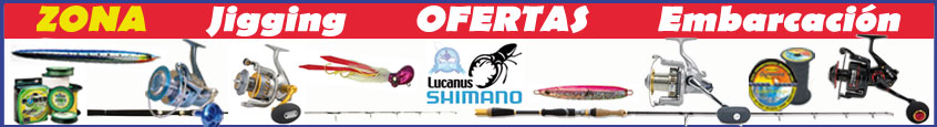 Zona de ofertas de jigging y embarcación