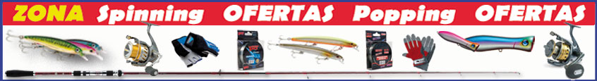 Zona de ofertas de spinning y popping