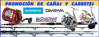 Zona ofertas de cañas y carretes