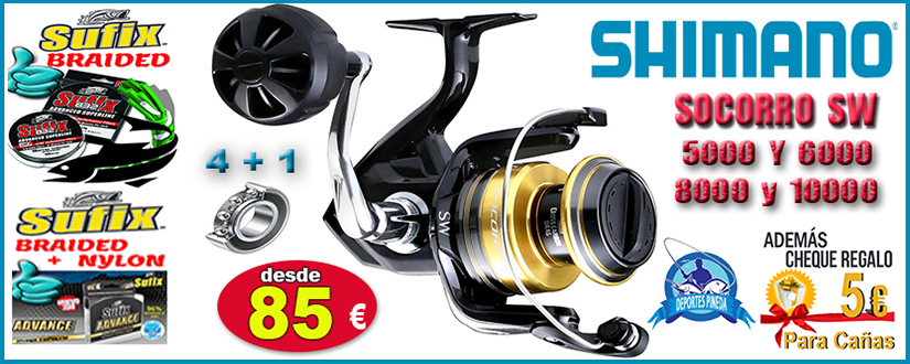 Shimano Socorro 5000F SW Carrete de pesca giratorio en alta mar