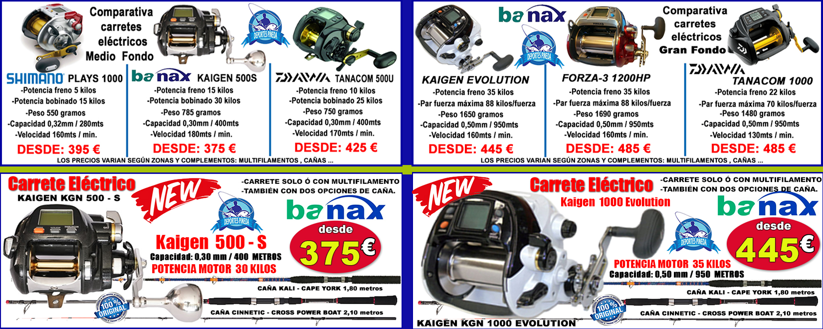 carretes electricos